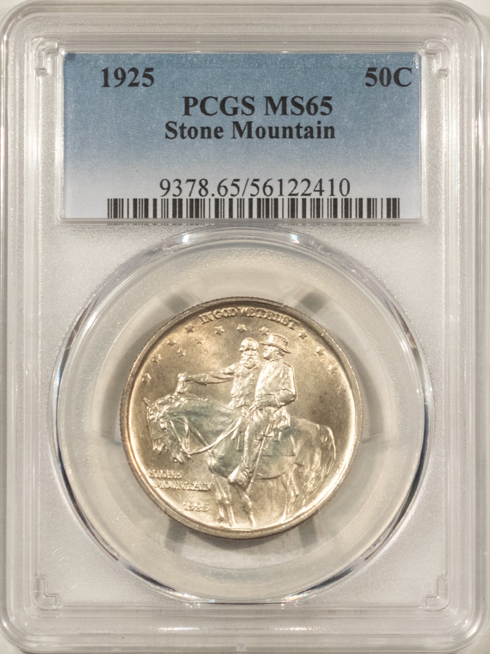 1925 STONE MOUNTAIN COMMEMORATIVE HALF DOLLAR - PCGS MS-65