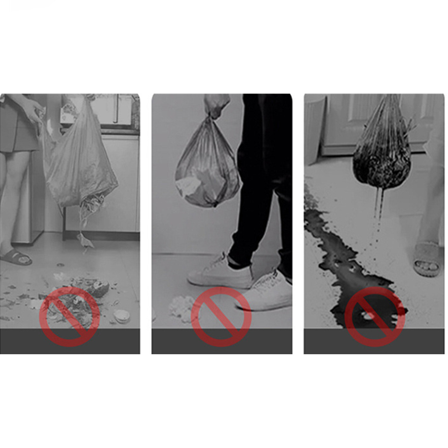 50-600 Pcs T-Shirt Bag Black Plastic Bag Carry Out for Shopping 17.5"x 6"x 10"