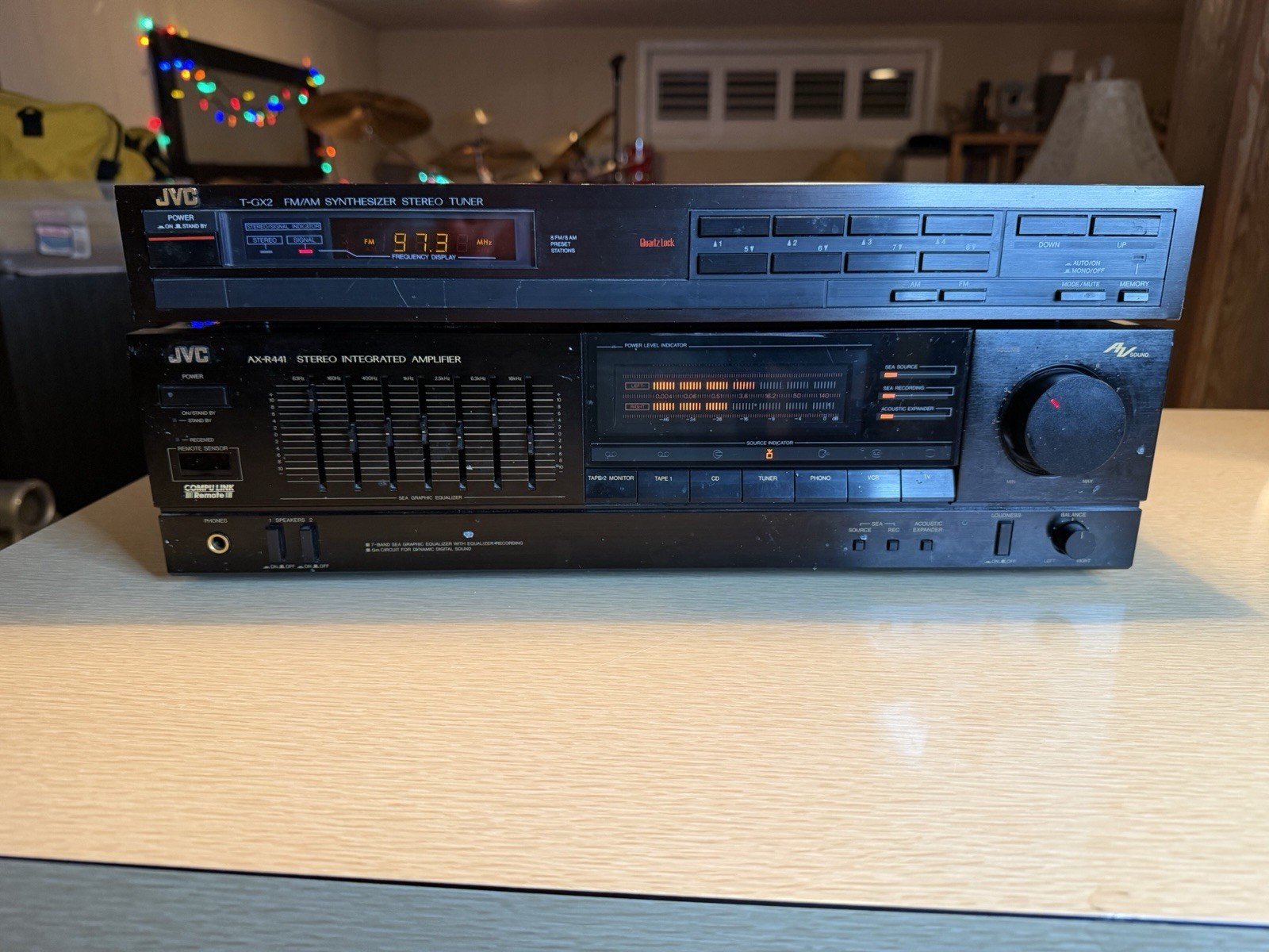 JVC AX-R441 Stereo Integrated Amplifier +JVC T-GX2B Tuner Fully Tested 65WPC 🎶