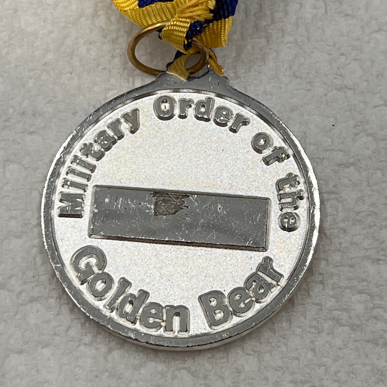 Vintage Military Order of the GOLDEN BEAR Fraternal Award Medal with ribbon MOGB