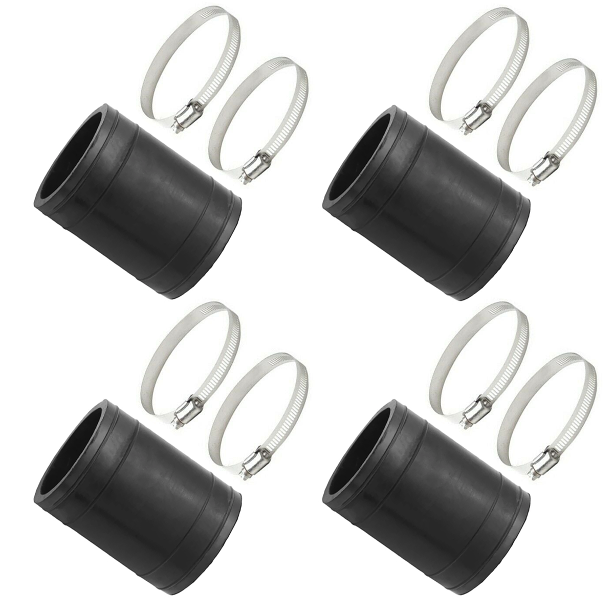 Solar Pool Heater Connector Pack, Ultimate Heavy-Duty Rubber Hoses & Hose Clamps