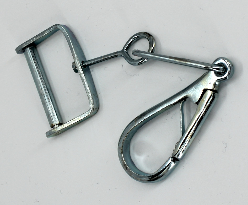 Black Leather Cavalry Carbine Sling with Clip