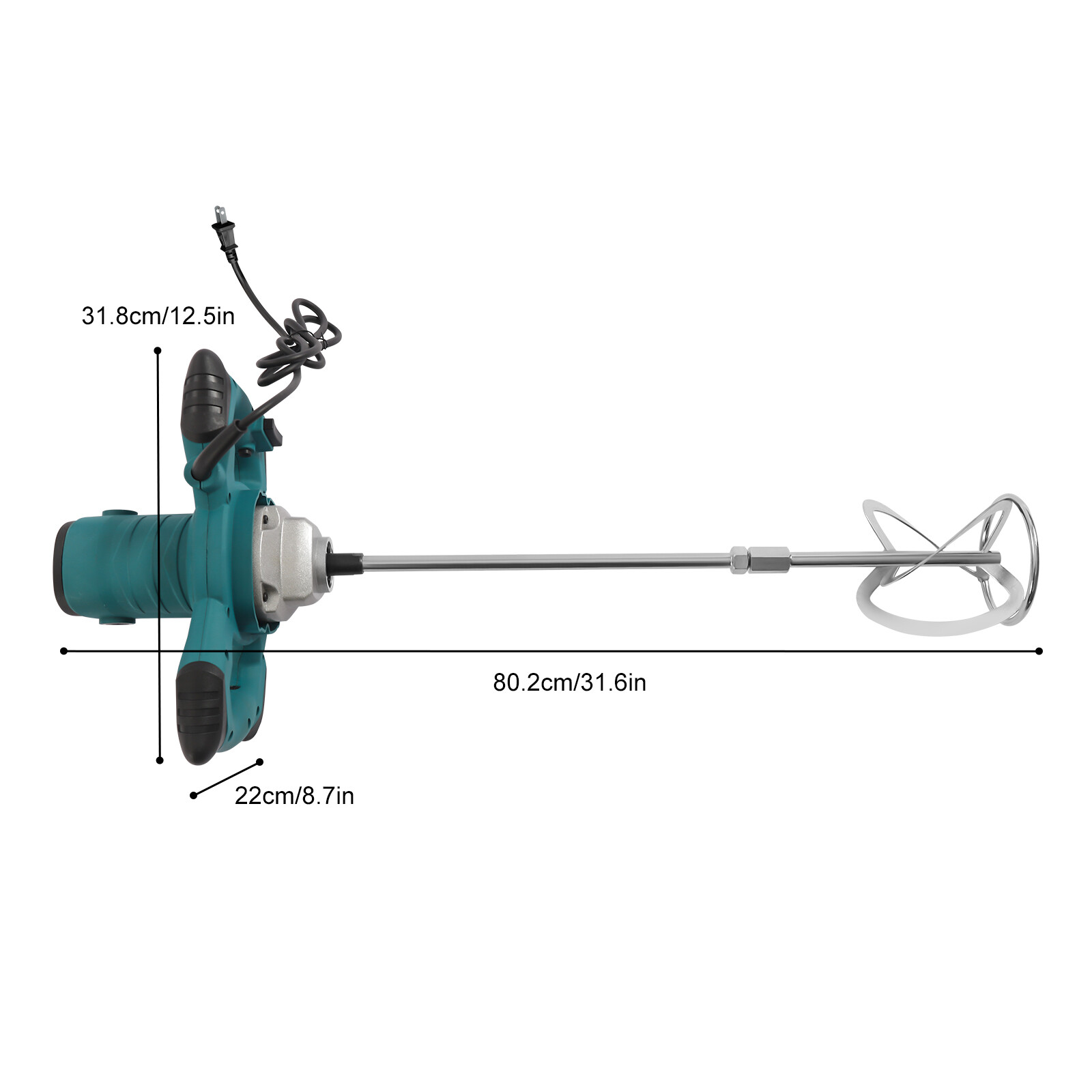 NEW 2100W Electric 6 Speed Mixing Drill Plaster Mortar Mixer Concrete Mixer US