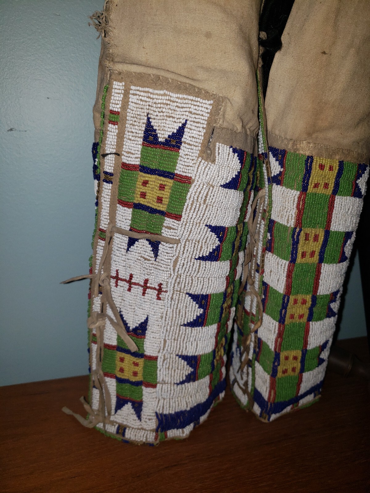 Lakota Sioux Plains Indian Beaded Leggings 1885