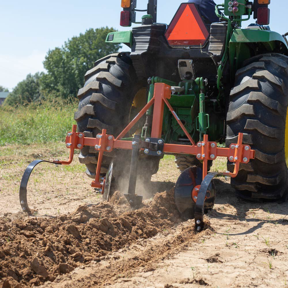 Titan Attachments Orange 60" Adjustable Disc Bedder, Category 1, 3 Point QH1