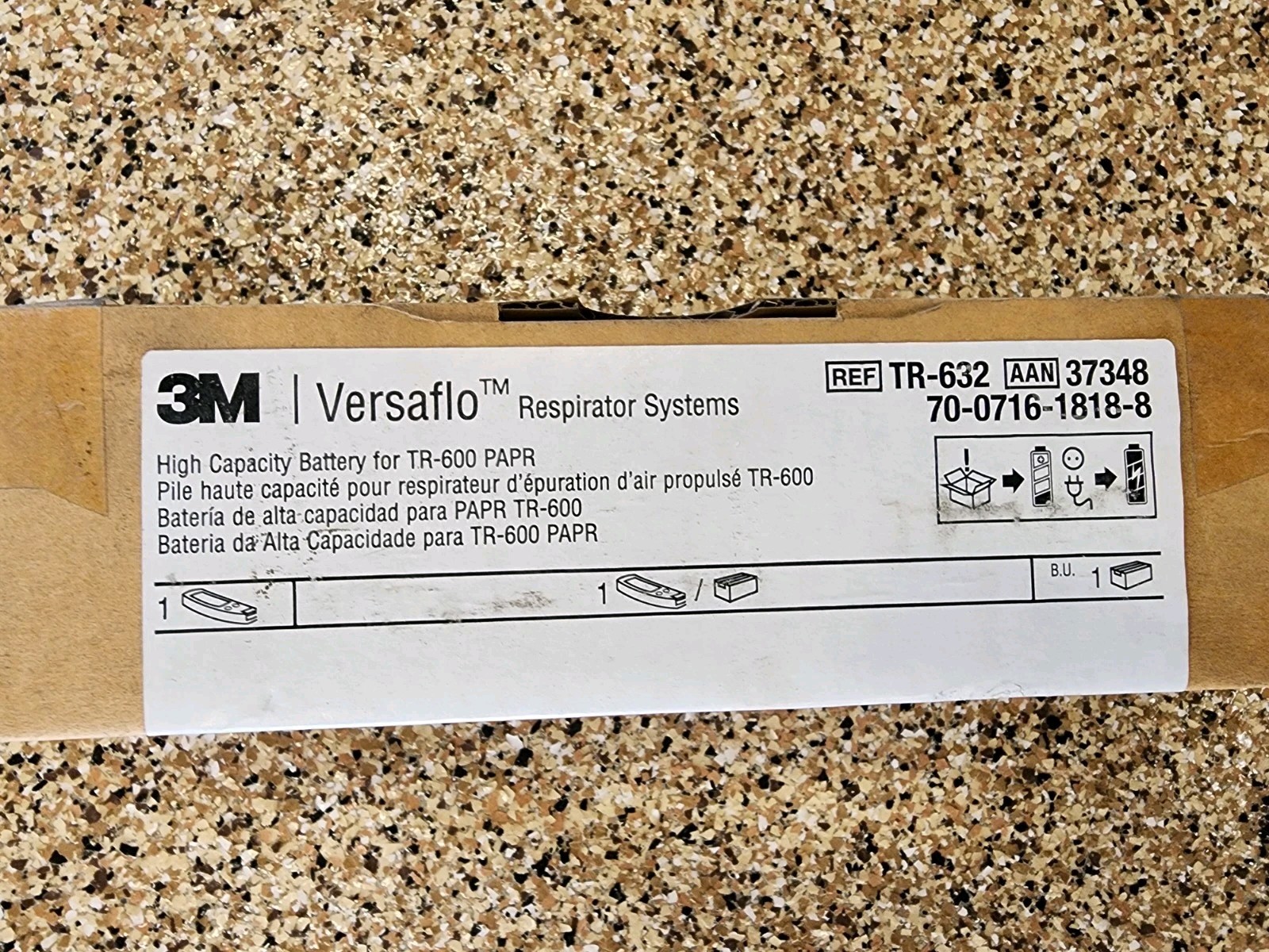 One (1) 3M TR-632 Versaflo High Capacity Battery, See Pictures, BRAND NEW IN BOX