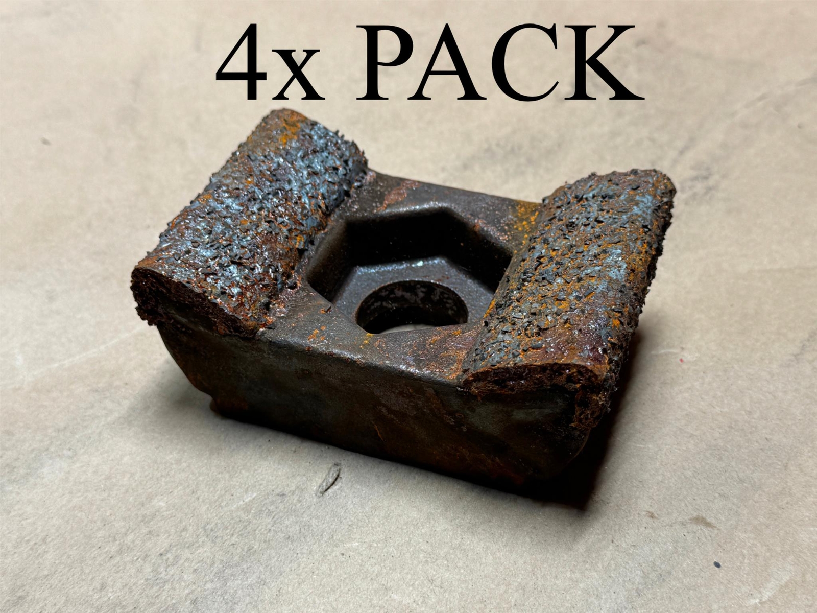 4x OEM Rotochopper Indexible Hard Surfaced Carbide Wood Cutting Grinder Teeth