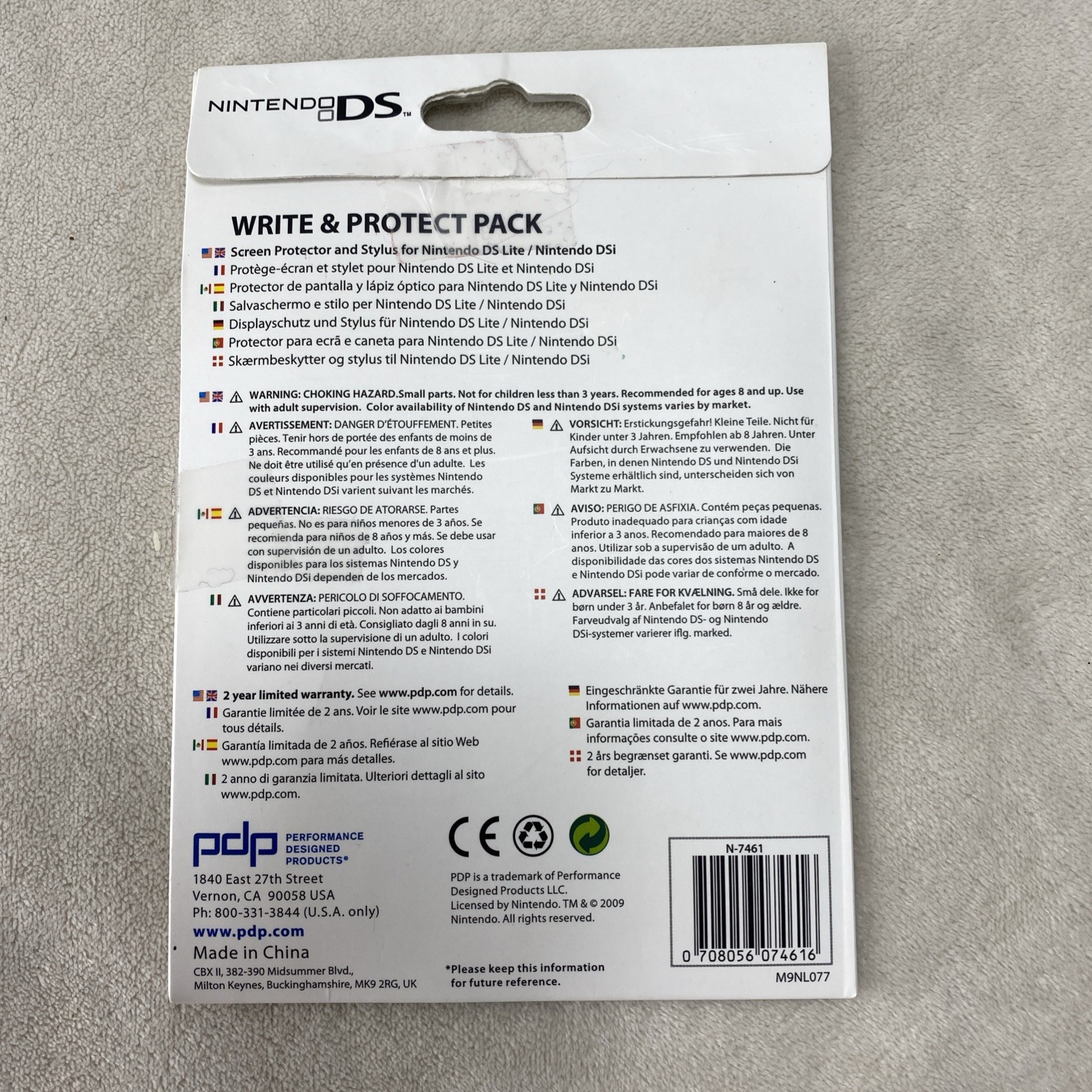 Nintendo DS Lite/Dsi Write and Protect Pack with Screen Protector and Stylus