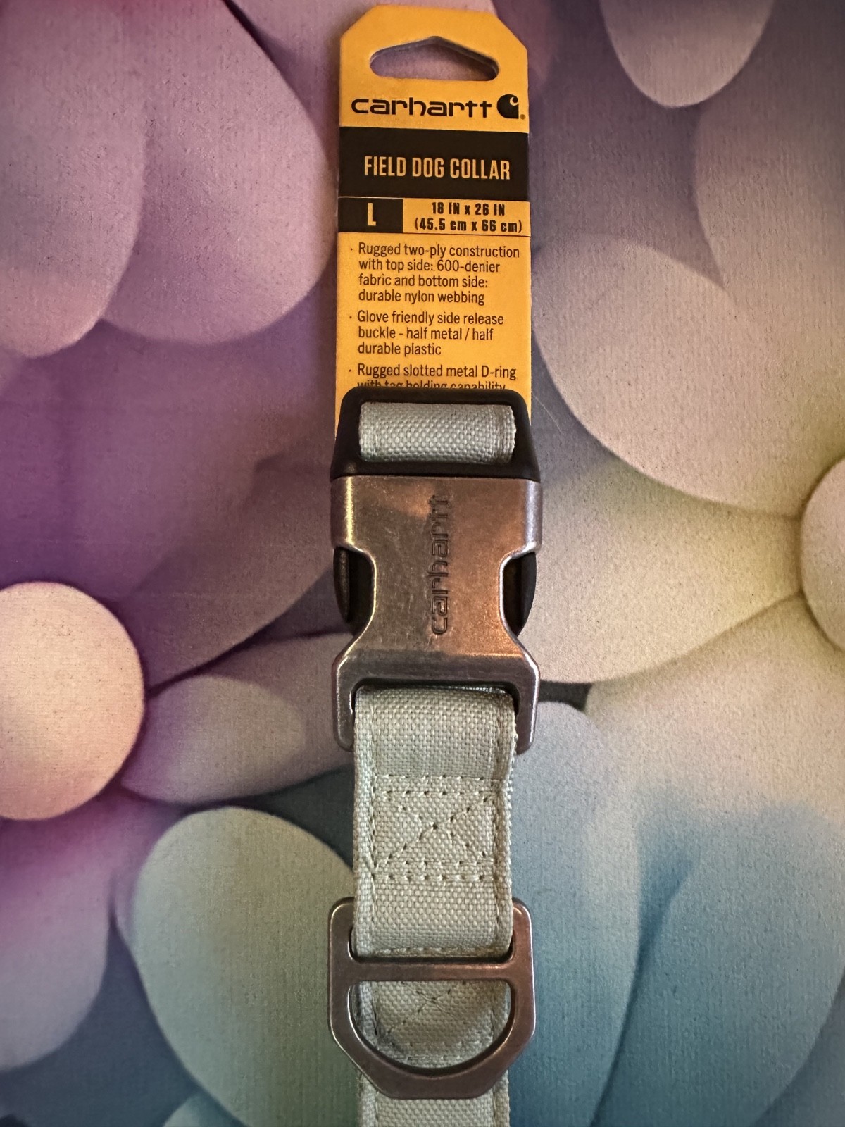 Carhartt Field Dog Collar Size Large 18in X 26in Sea Foam