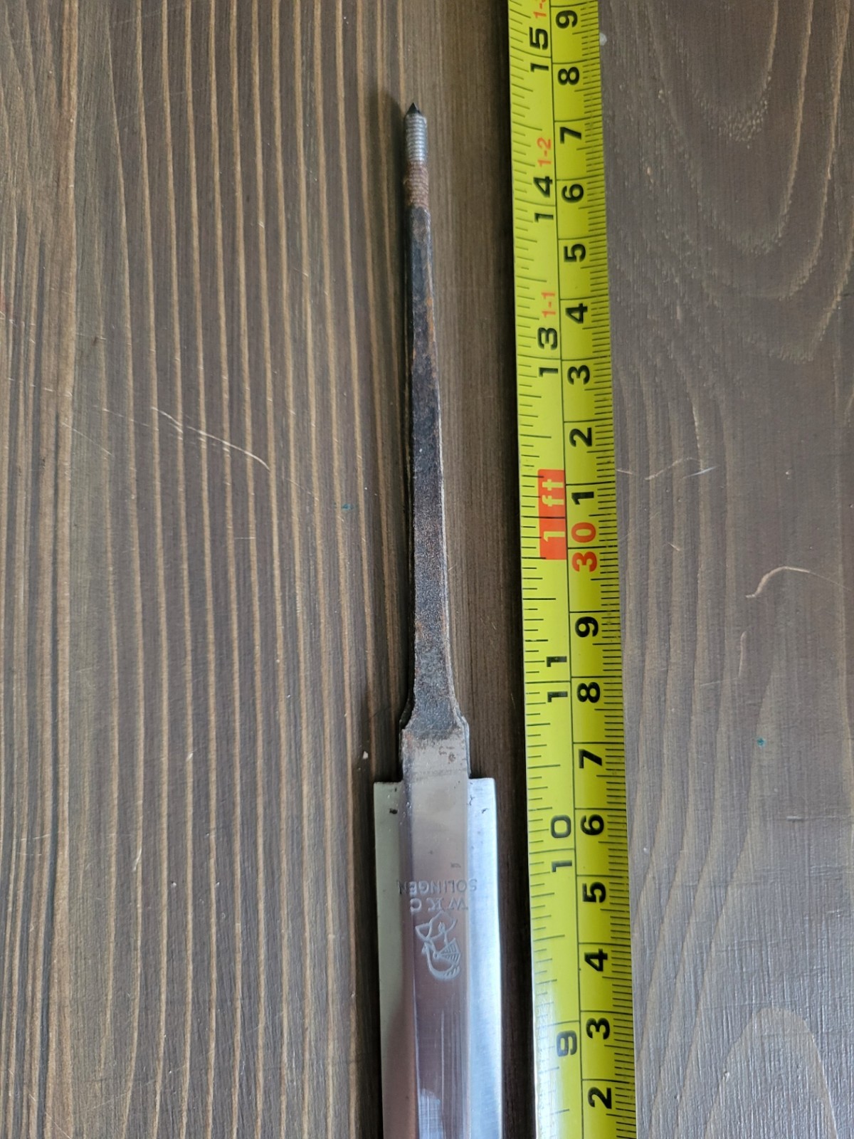 EXCELLENT! WWII German Army Dagger Blade & Handle ONLY-by WKC!