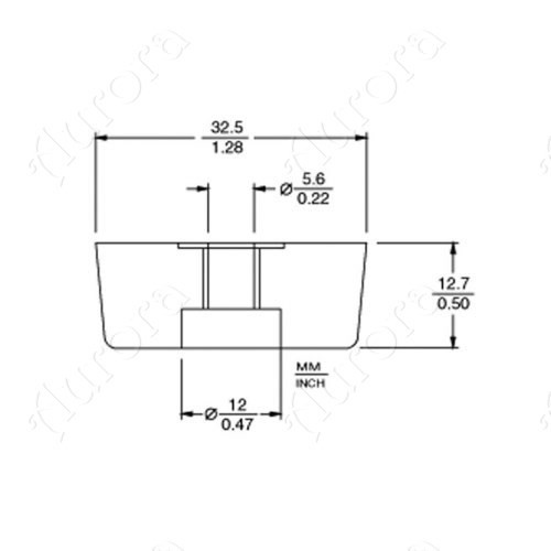 4 Rubber Feet (1.28" x 0.5") Amplifier, Receiver, Speaker, Electronic Components