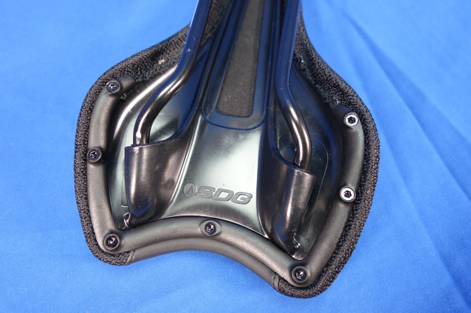 New SDG Radar Mountain Bike Saddle, Bicycle Seat - Black - Steel Rails