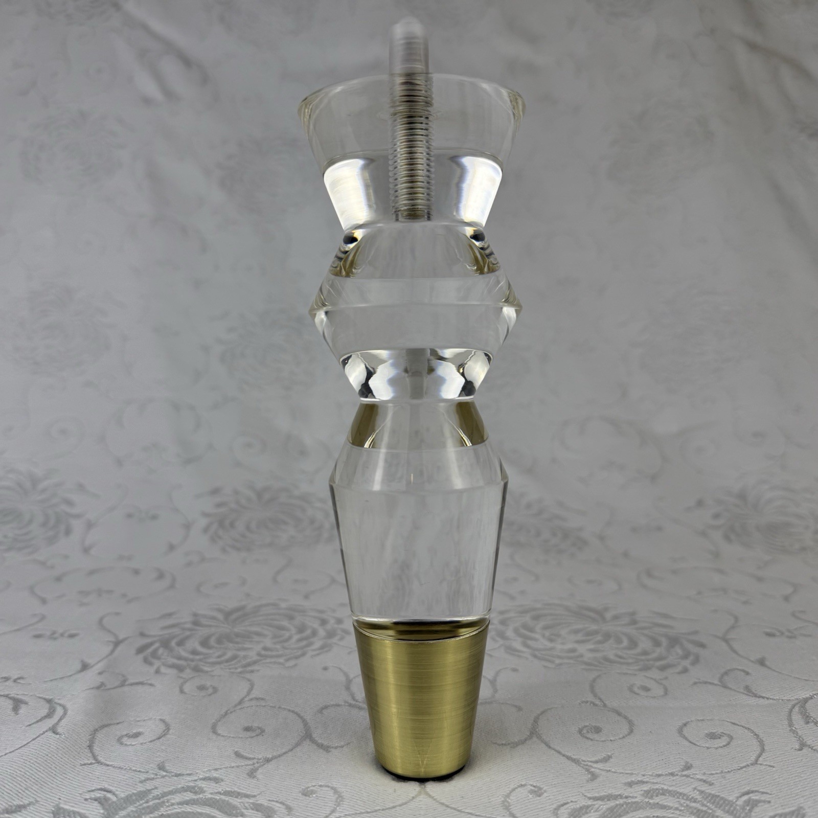 Jerever Acrylic Funiture Legs Lot Of Four (4) Legs With Mounting Hardware **READ