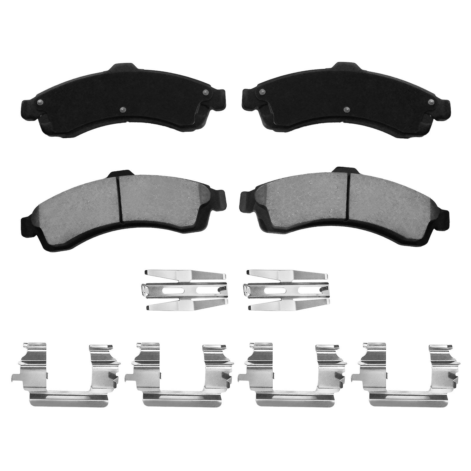 Front Rear Drilled Rotors Brake Pads for 2002 - 2005 Chevy Trailblazer GMC Envoy