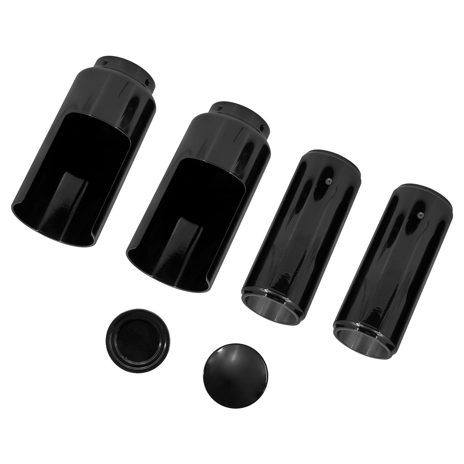 Gloss Front Fork Upper Lower Covers Cap For Harley Softail Street Bob FXBB 18-24