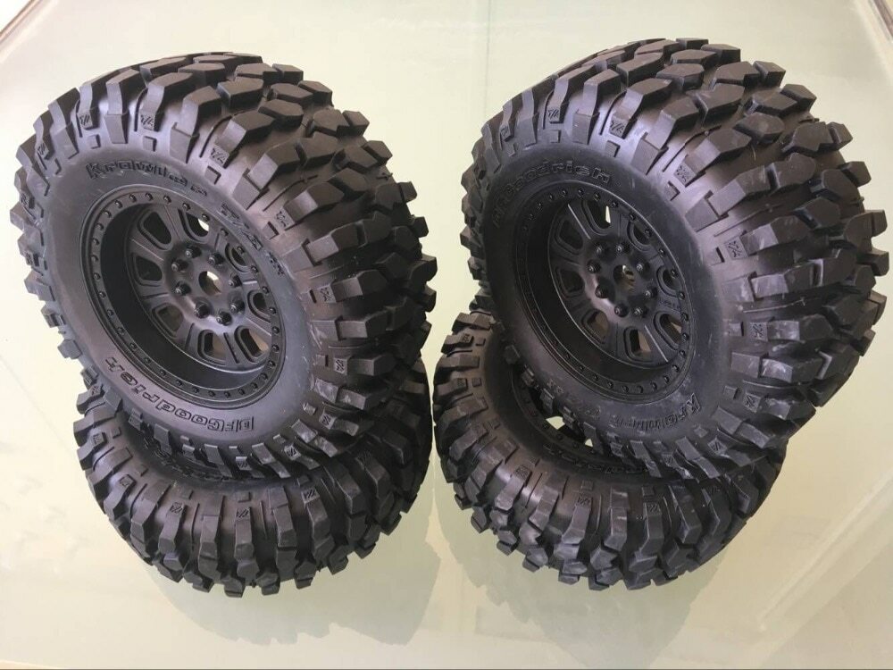 Original Axial Yeti 1/8 Off Road RC Desert Buggy Moonster 185mm Tire set AX90038