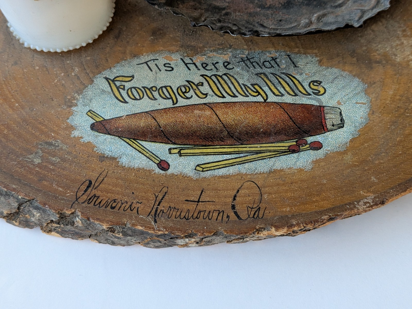 Cigar Tobacco Smokers Stand Advertising Display Sign Morristown PA Pennsylvania