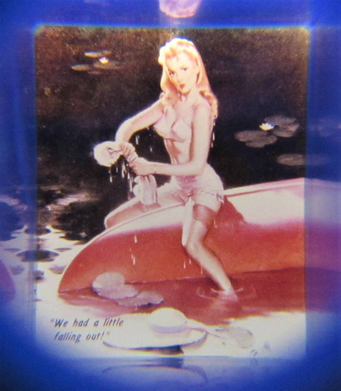 Pin Up Girls ~ Elvgren Slide Viewer Key Chains + Store Display 1950’s