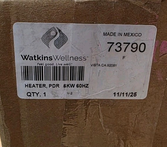 Genuine 73790 Hot Spring Spa No Fault Titanium Heater Assembly 240V 6kw PDR