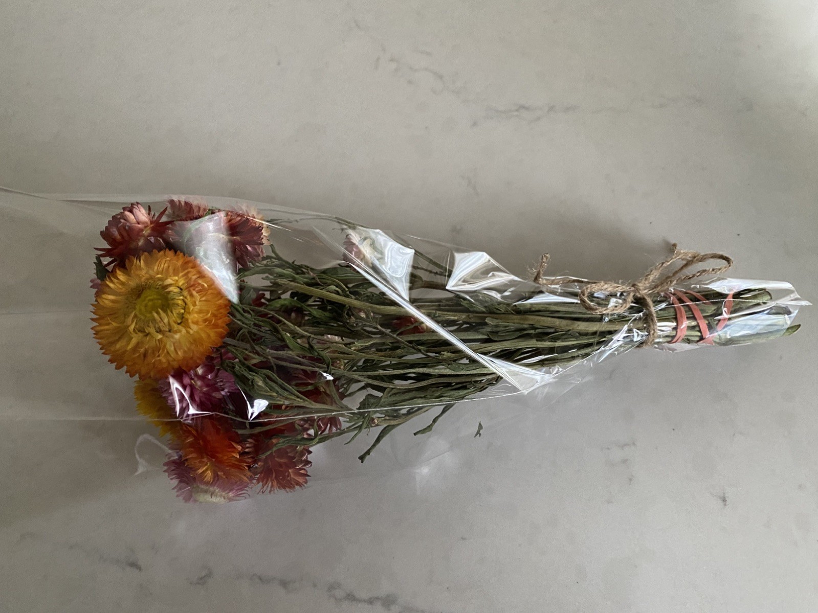 Beautiful STRAWFLOWERS Mix Assorted Bunch BOUQUET Bundle DRIED Flowers USA Auc#1