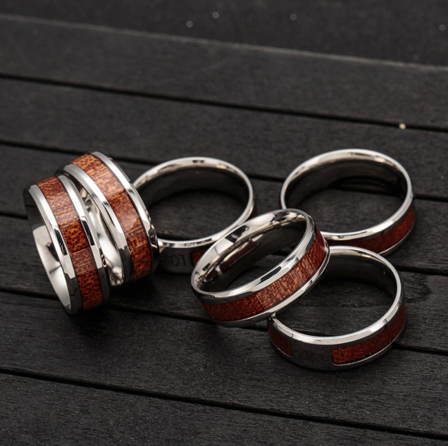 Men's Religious Christian Bible Stainless Steel Cross Cutout Jewelry Ring