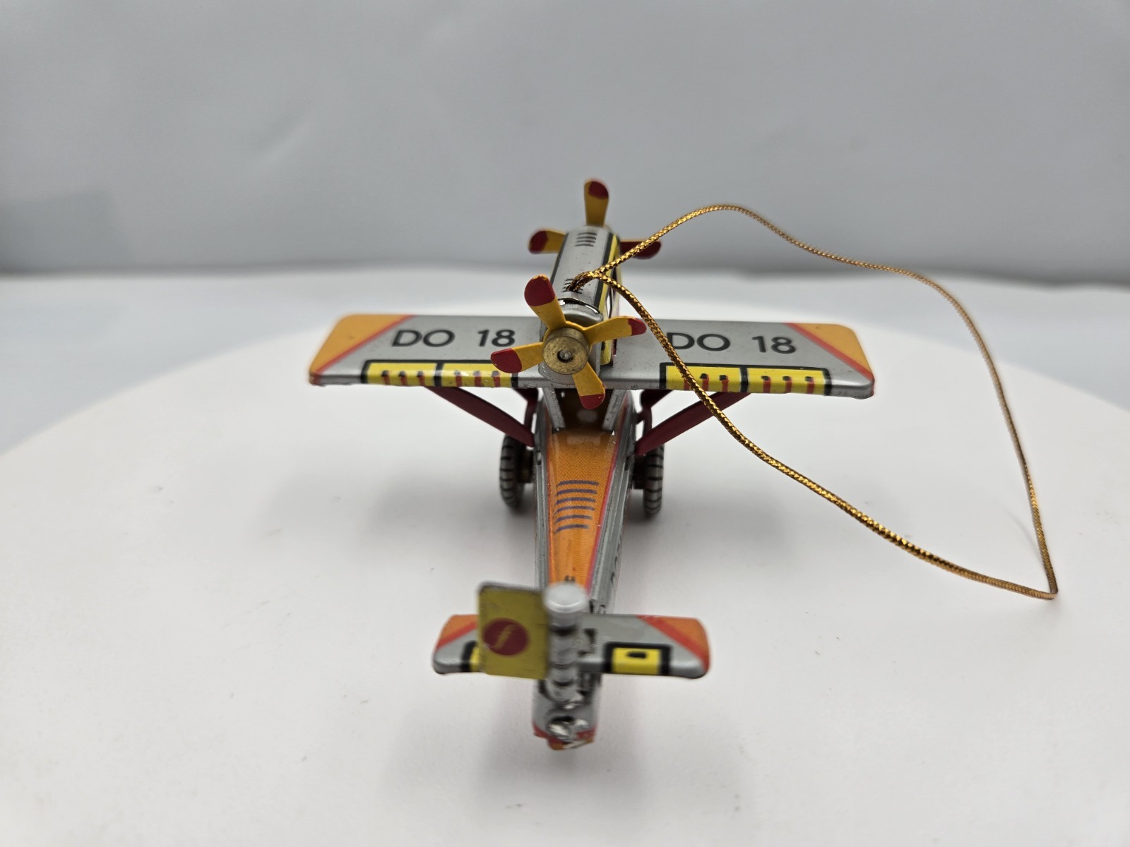 Schylling Biplane Tin Toy Ornament Collector Series 1995