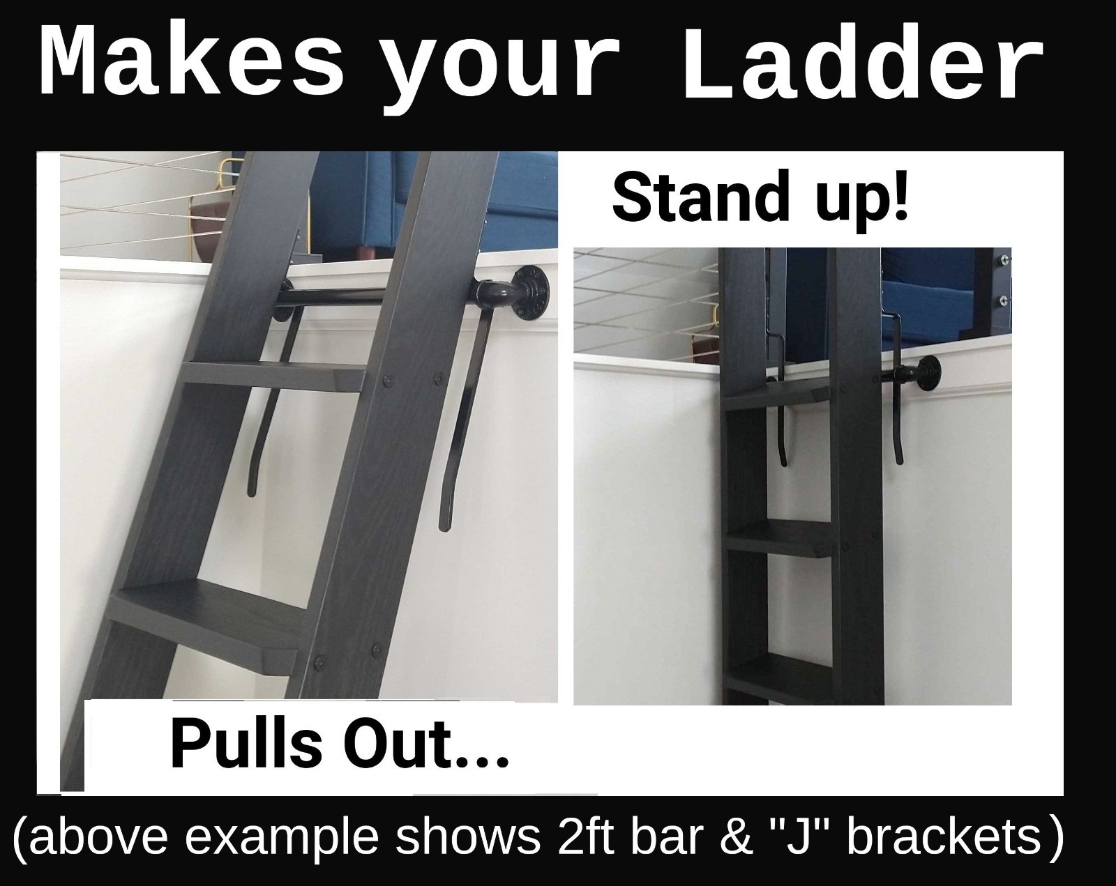 Ladder Hardware Kit - MAKES YOUR LADDER STAND UP!  FREE SHIPPING!