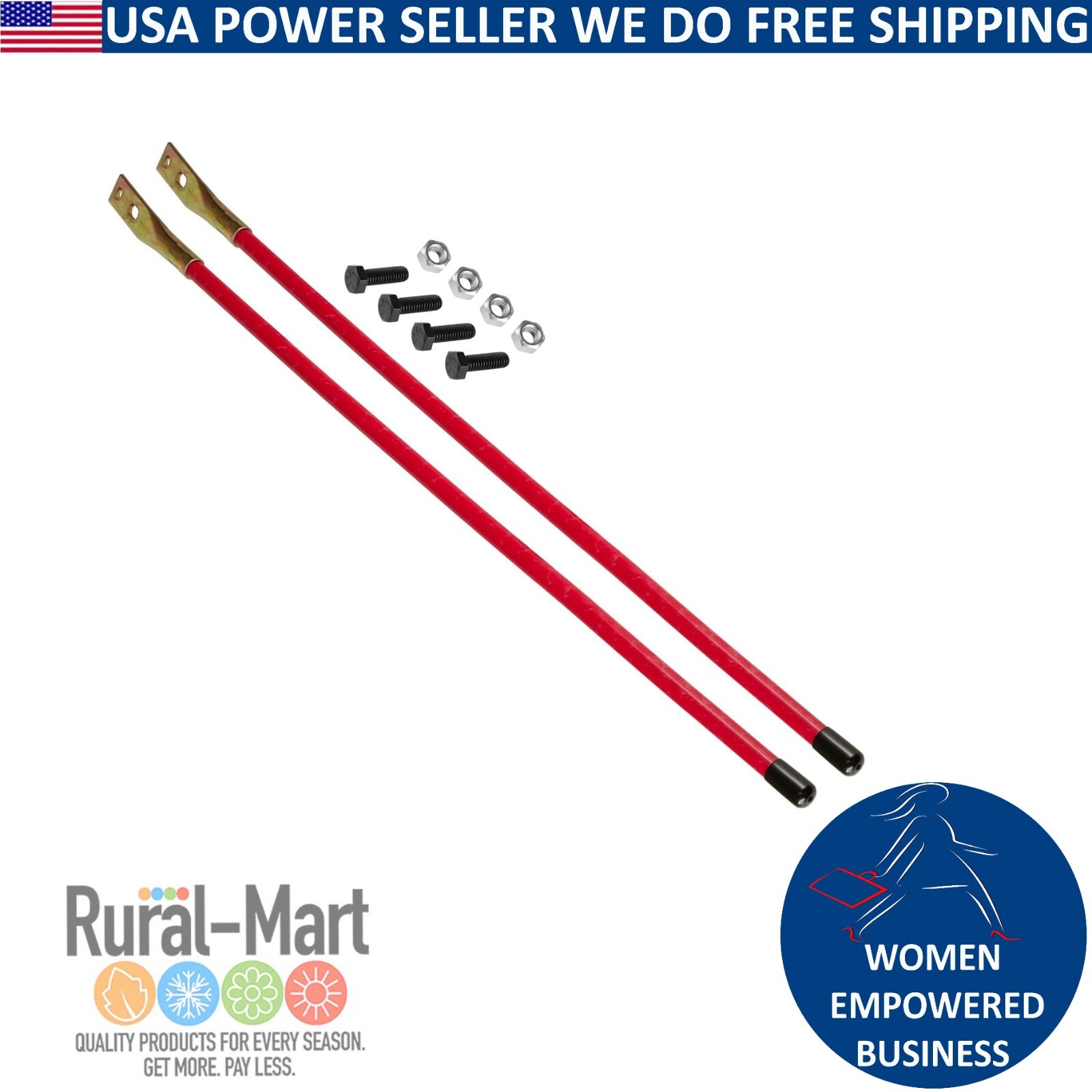 Pair 36" Universal SNOW PLOW BLADE MARKER GUIDE for Buyers SAM 1308110 B2028