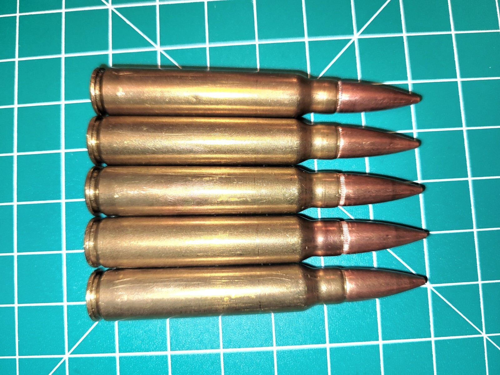 7.7x58 Arisaka Snap Caps Set of 5 Japanese 7.7 Jap Real Weight