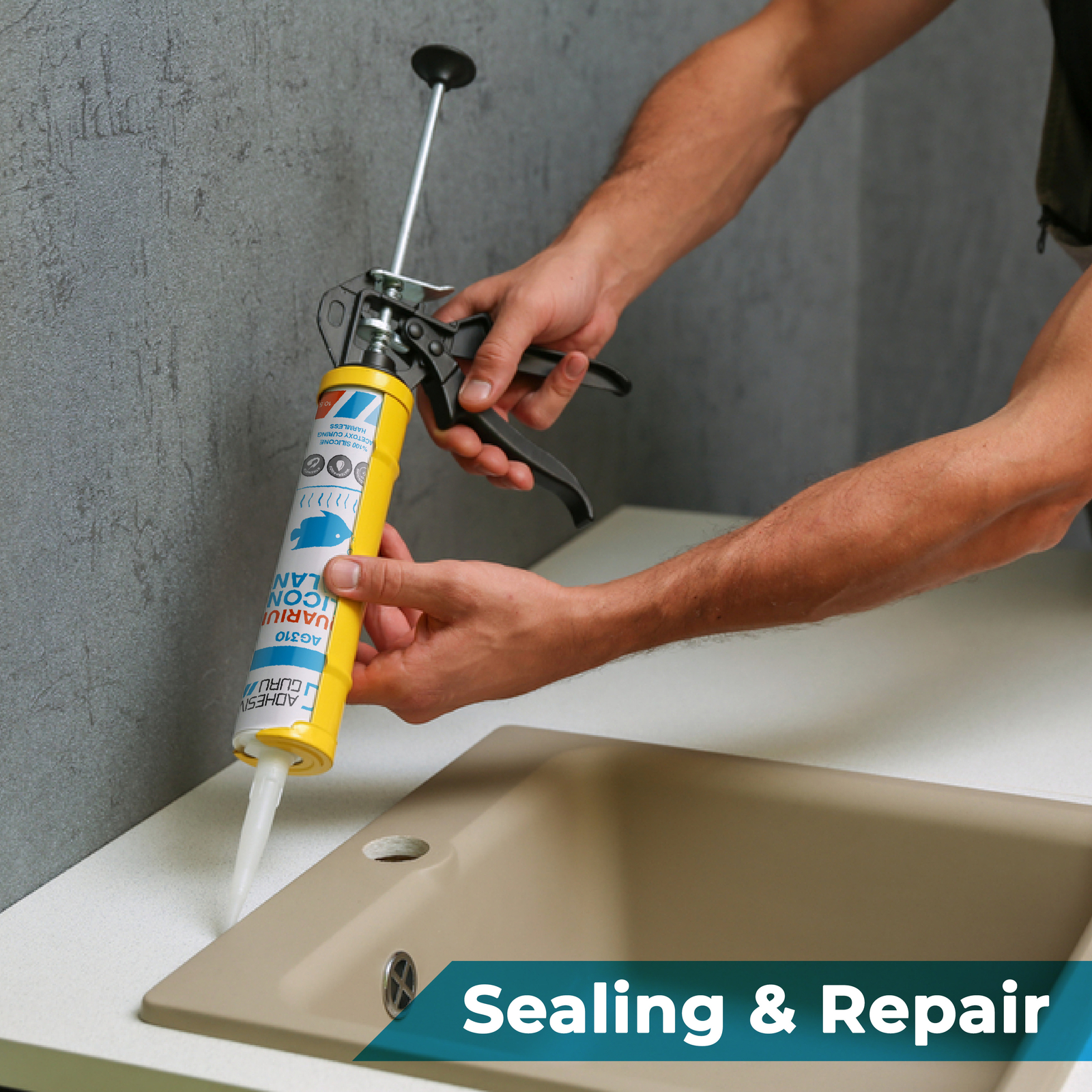 Aquarium Silicone Sealant Clear (10.5 fl oz), 100% Non-Toxic for fish 4 pk