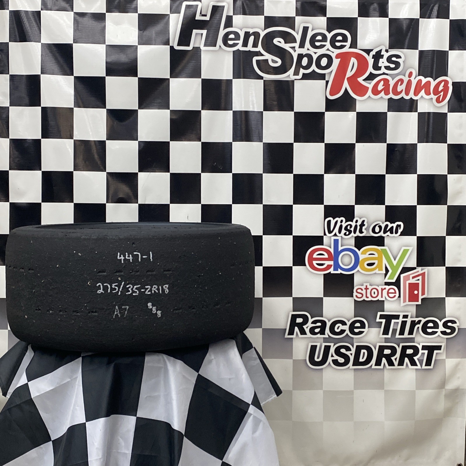 447-1 USDRRT HOOSIER DOT Road Race / Auto-X  Tire.      275/35  ZR18   A7