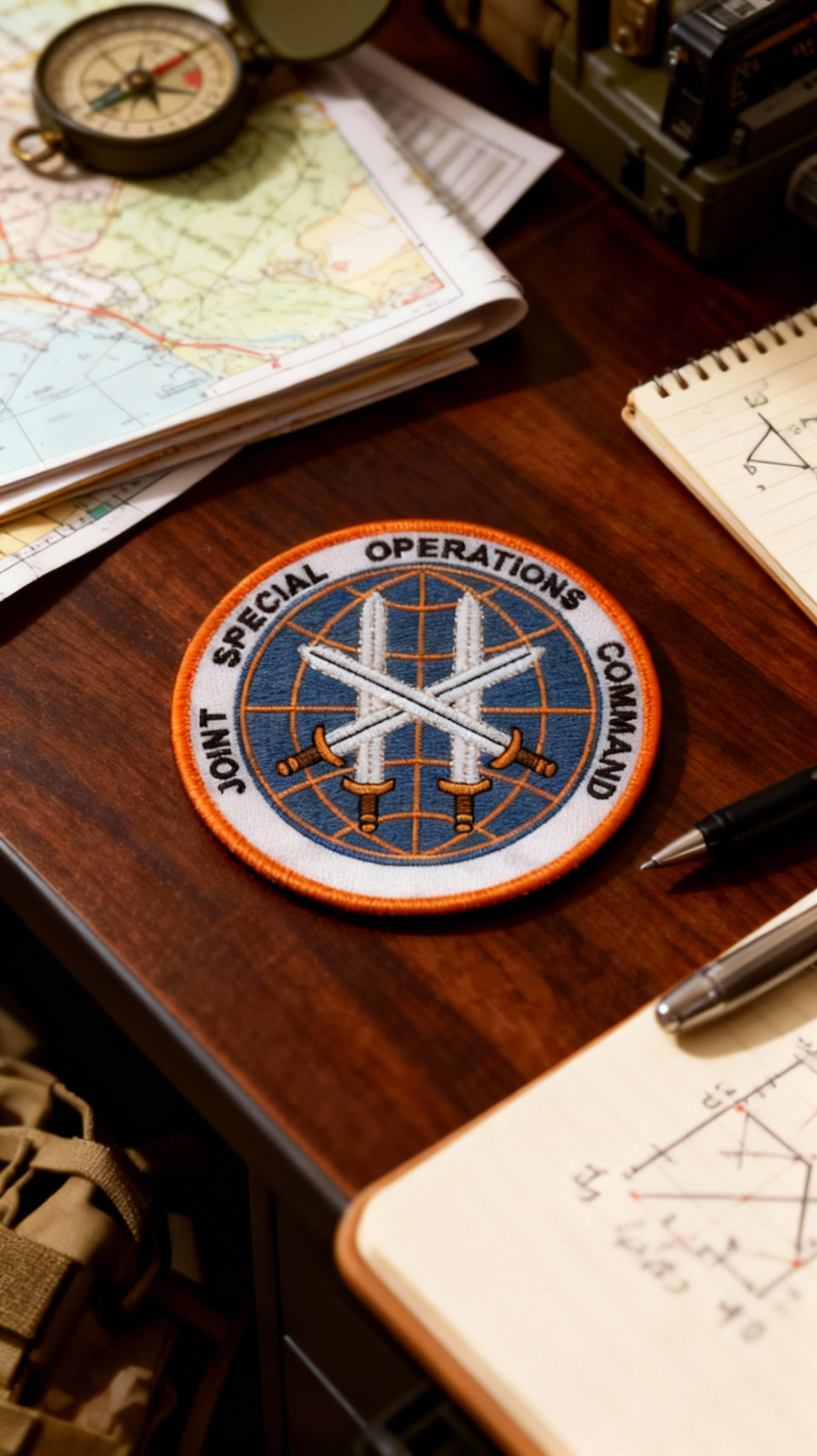 Joint Special Operations Command (JSOC) Embroidered Patch – 4″ round w/ WAX Back