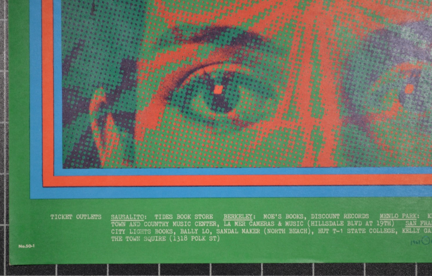 FAMILY DOG 50 - THE DOORS - COUNTRY JOE AND THE FISH - SECOND PRINTING POSTER