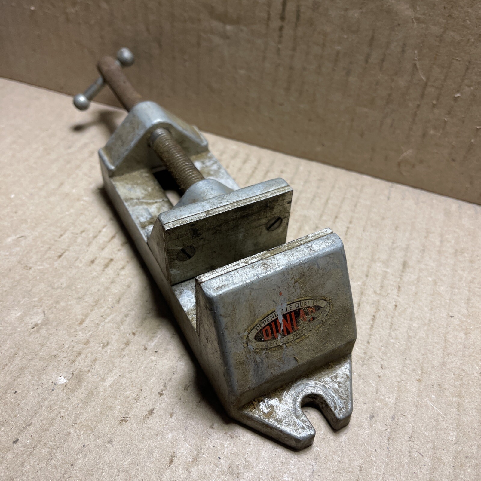 Vintage SEARS DUNLAP 2-3/8" Jaws Length aluminum drill press vise Working Great