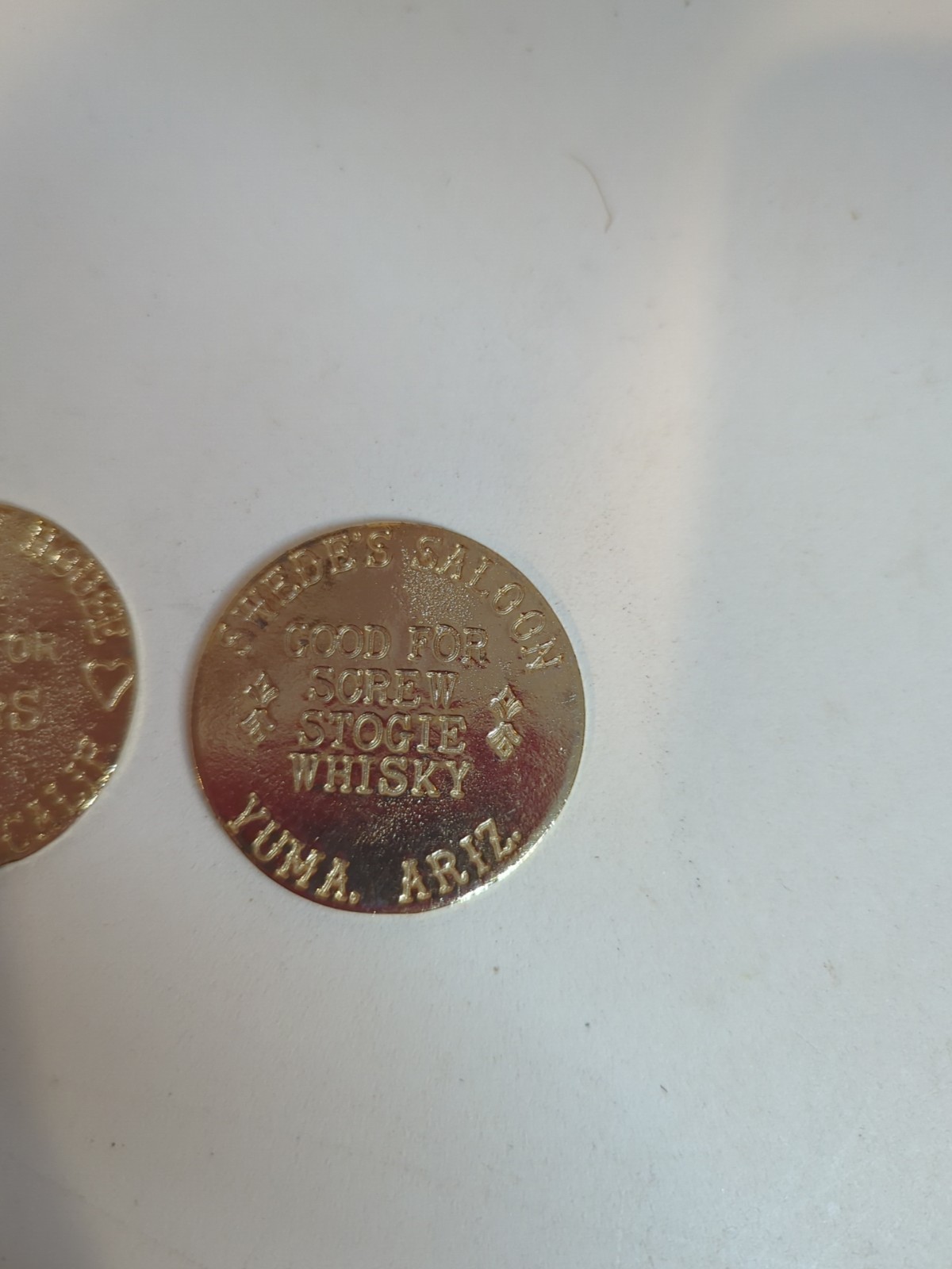 Set of 3 Novelty Saloon Tokens - See Photos / Description