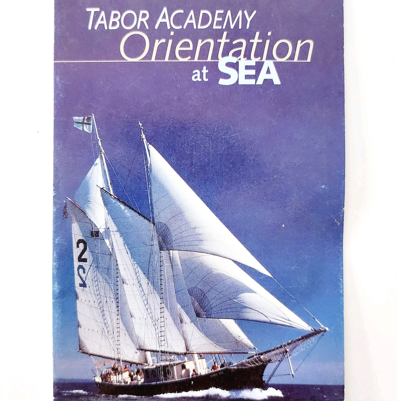 1990s Tabor Academy Orientation At Sea Brochure Maritime Nautical School Vtg F6B