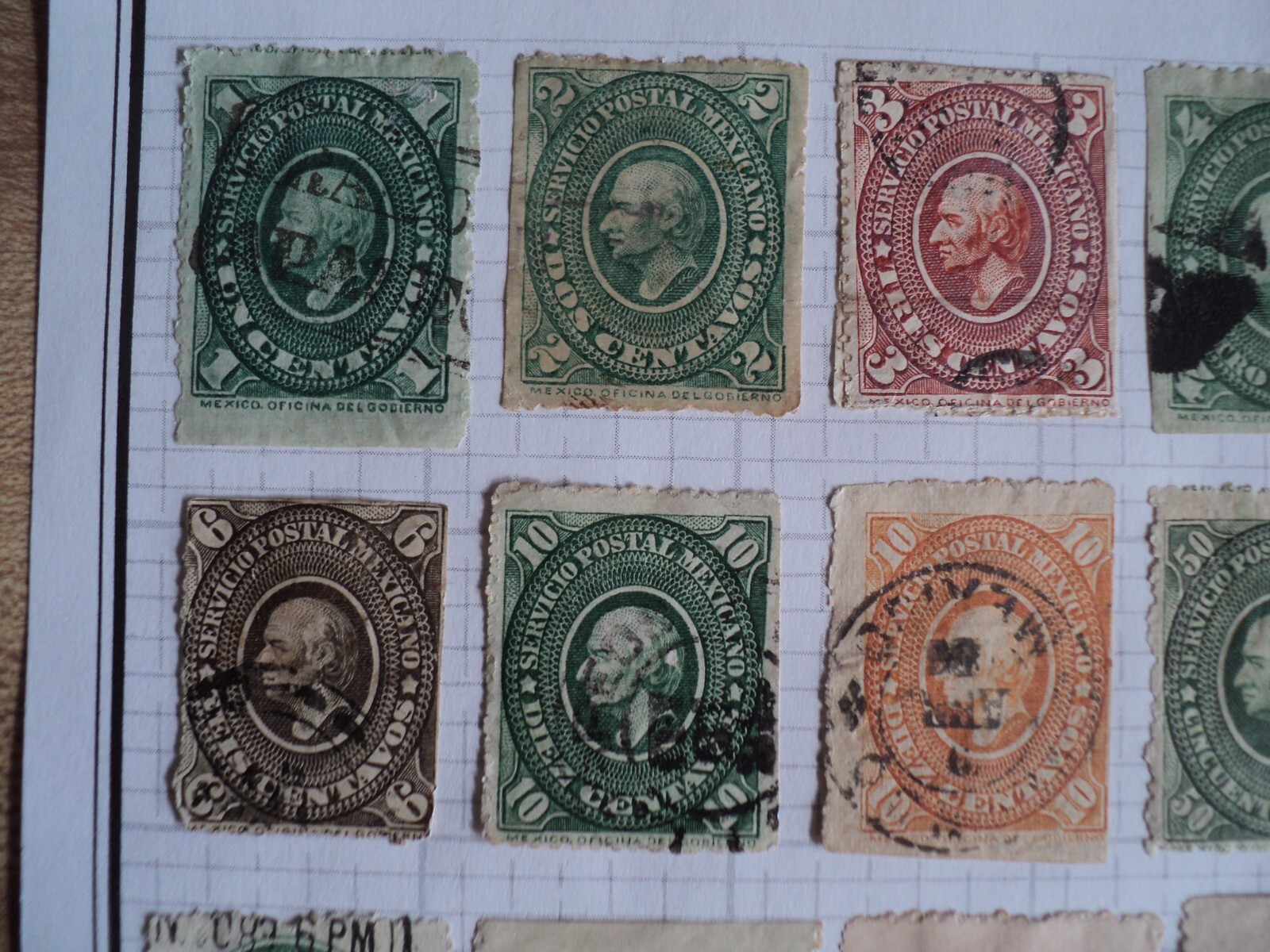SUPER Mexico Stamp Collection early 1860's