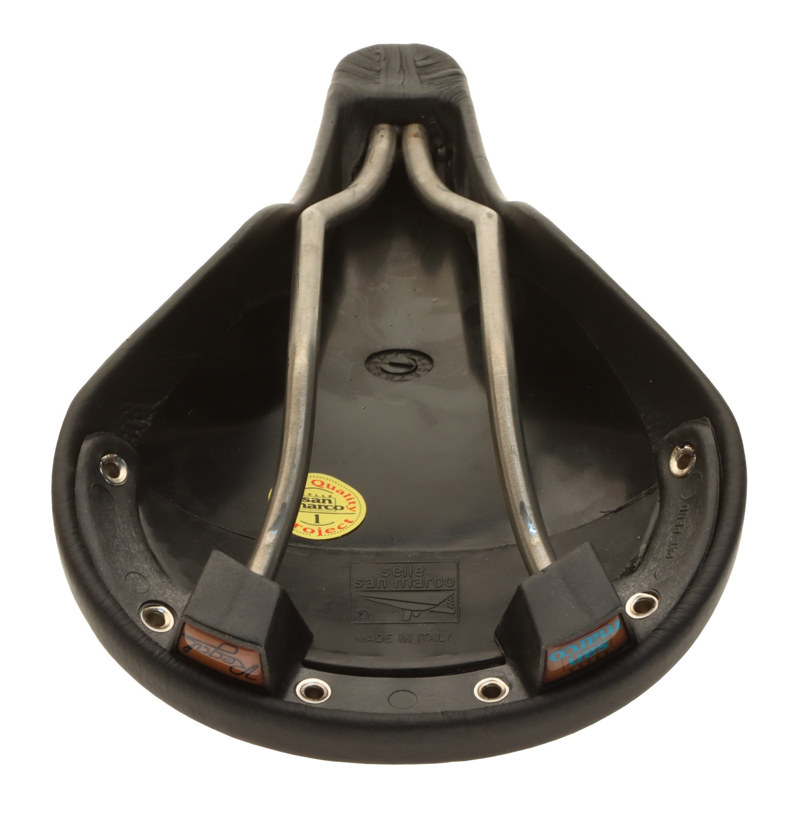 Selle San Marco Regal Saddle Titanium Rails Black Smooth Leather NIB NOS NEW