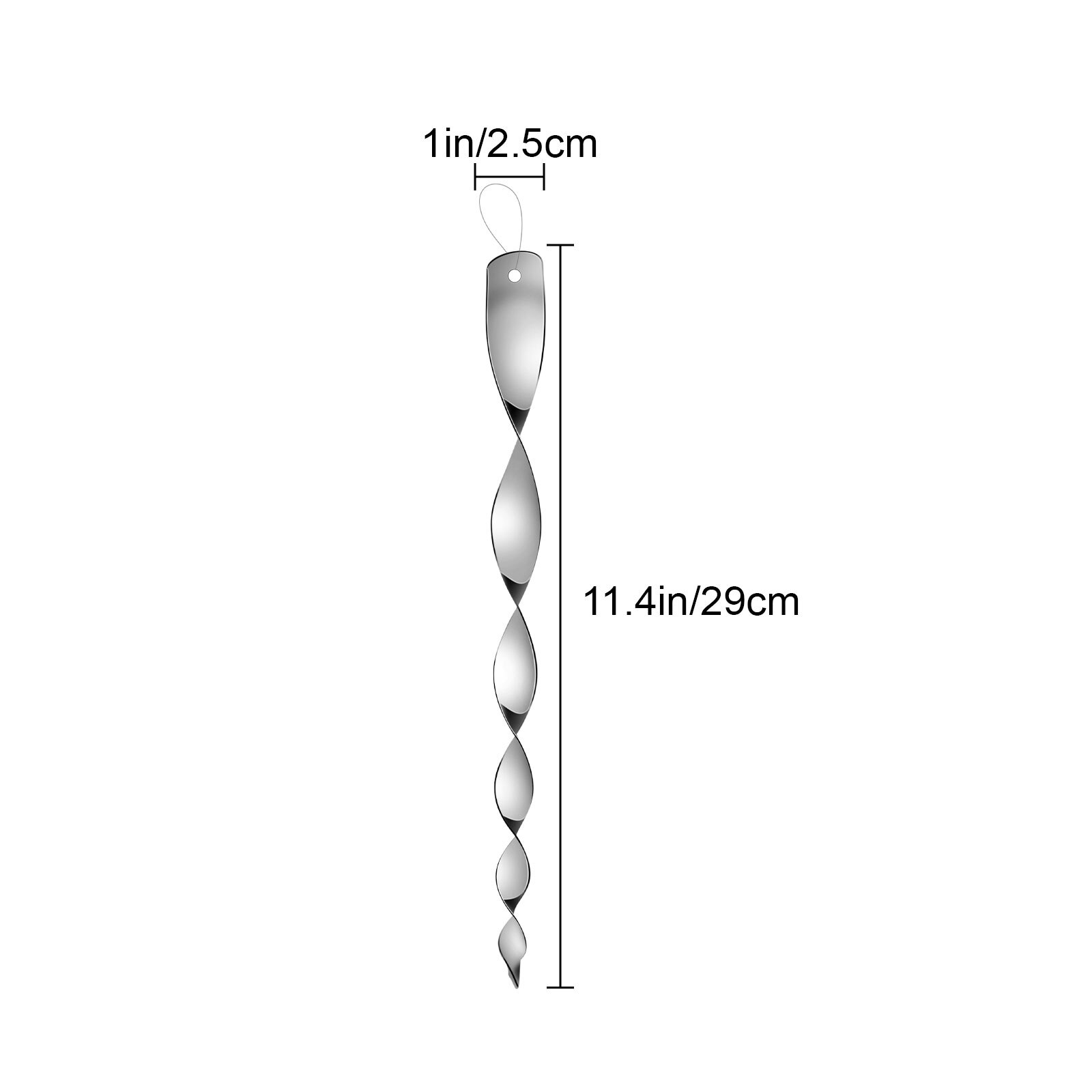 20PCS 11.4" Bird Repellent Reflective Scare Rods Spiral Deterrent Control Device