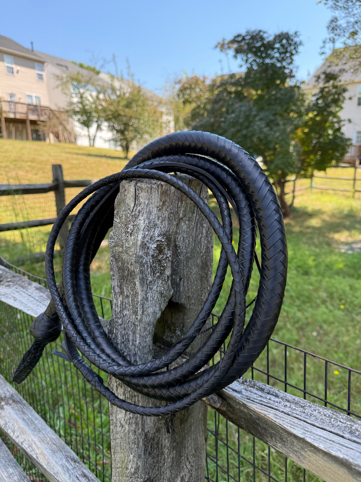 Kangaroo Hide Leather Bullwhip Braided Design Indiana Jones Style Whip 6 to 14ft