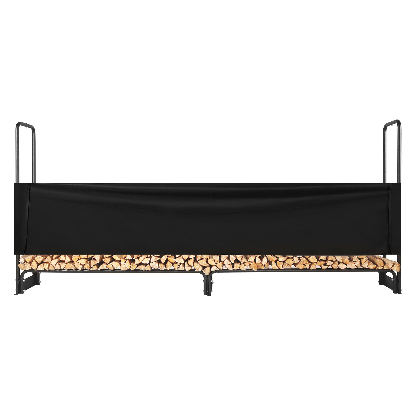 VEVOR 8.5 FT Outdoor Firewood Rack with Cover Firewood Holder 102"x14.2"x46.1"