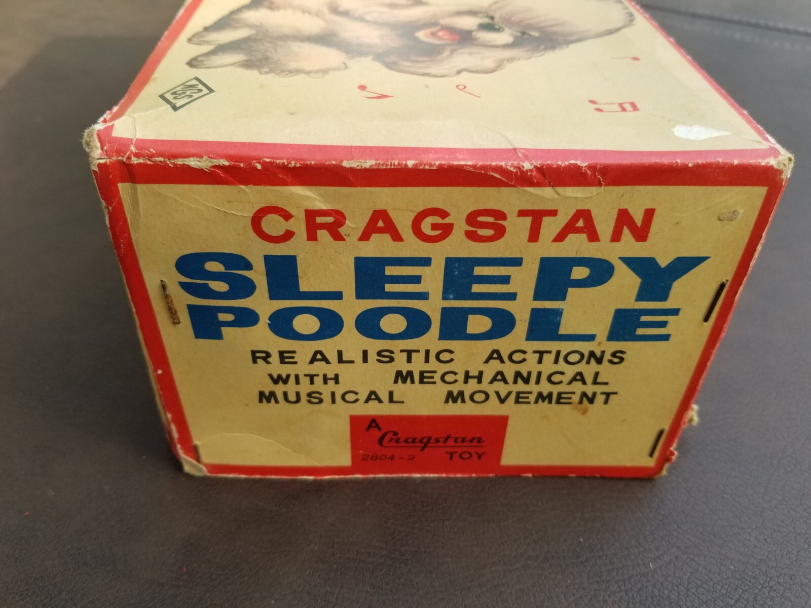 Cragstan Sleepy Poodle windup toy works 2804-2