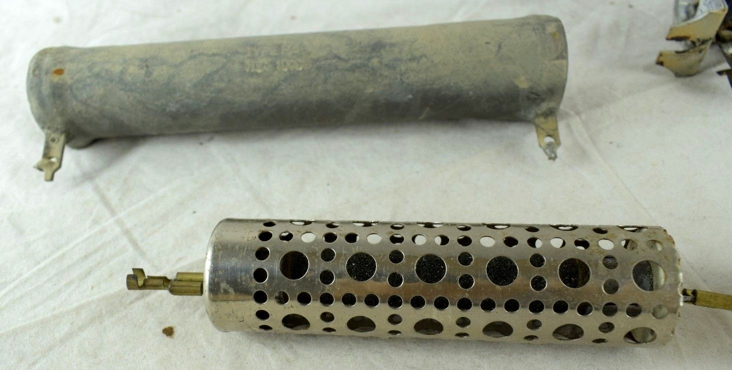 1930's-40's Vintage Tube Radio Resistors Transistors Big Lot 2 Cigar Boxes Full