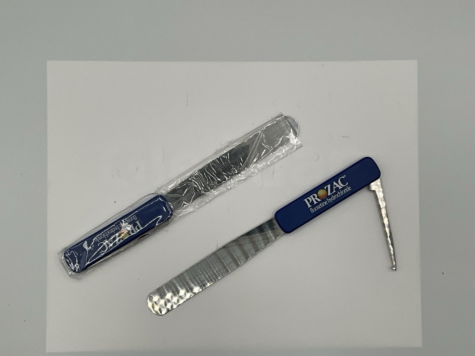 New Vintage Eli Lilly Prozac Pharmacy Spatulas - #2 Included