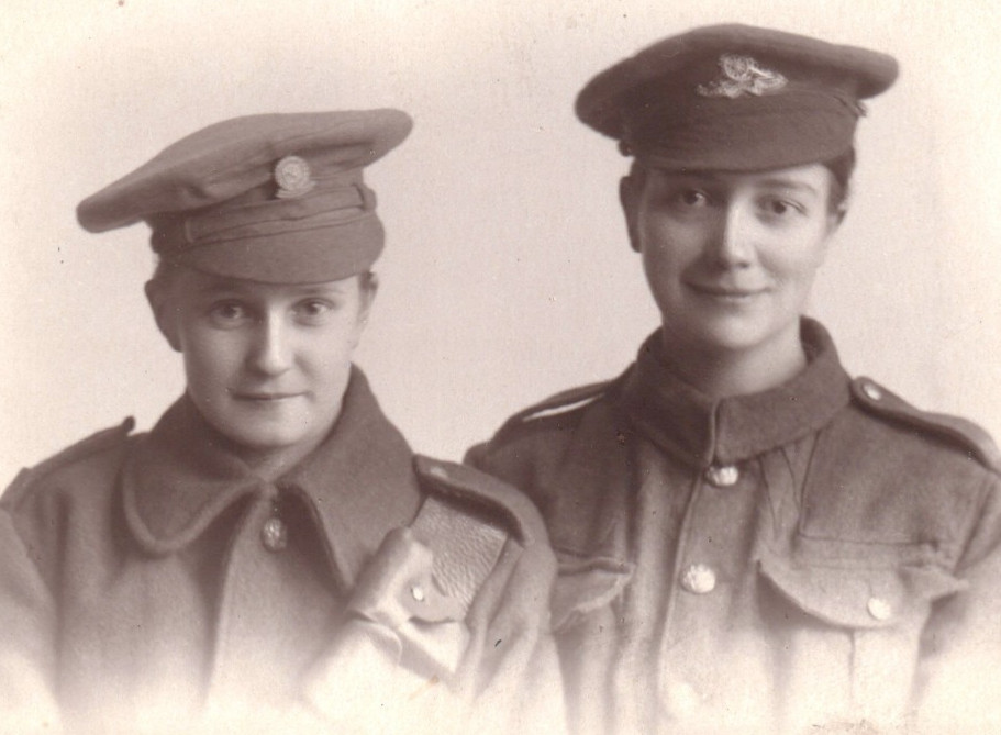 WWI British Army Girls Real Photo Postcard RPPC