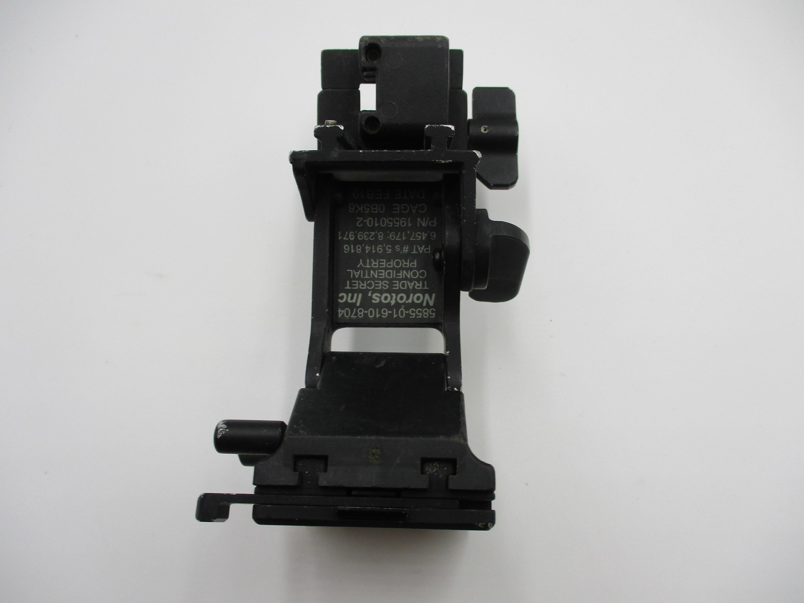 Norotos NVG Helmet Mount Night Vision Bracket 5855-01-610-8704 USGI Black USA