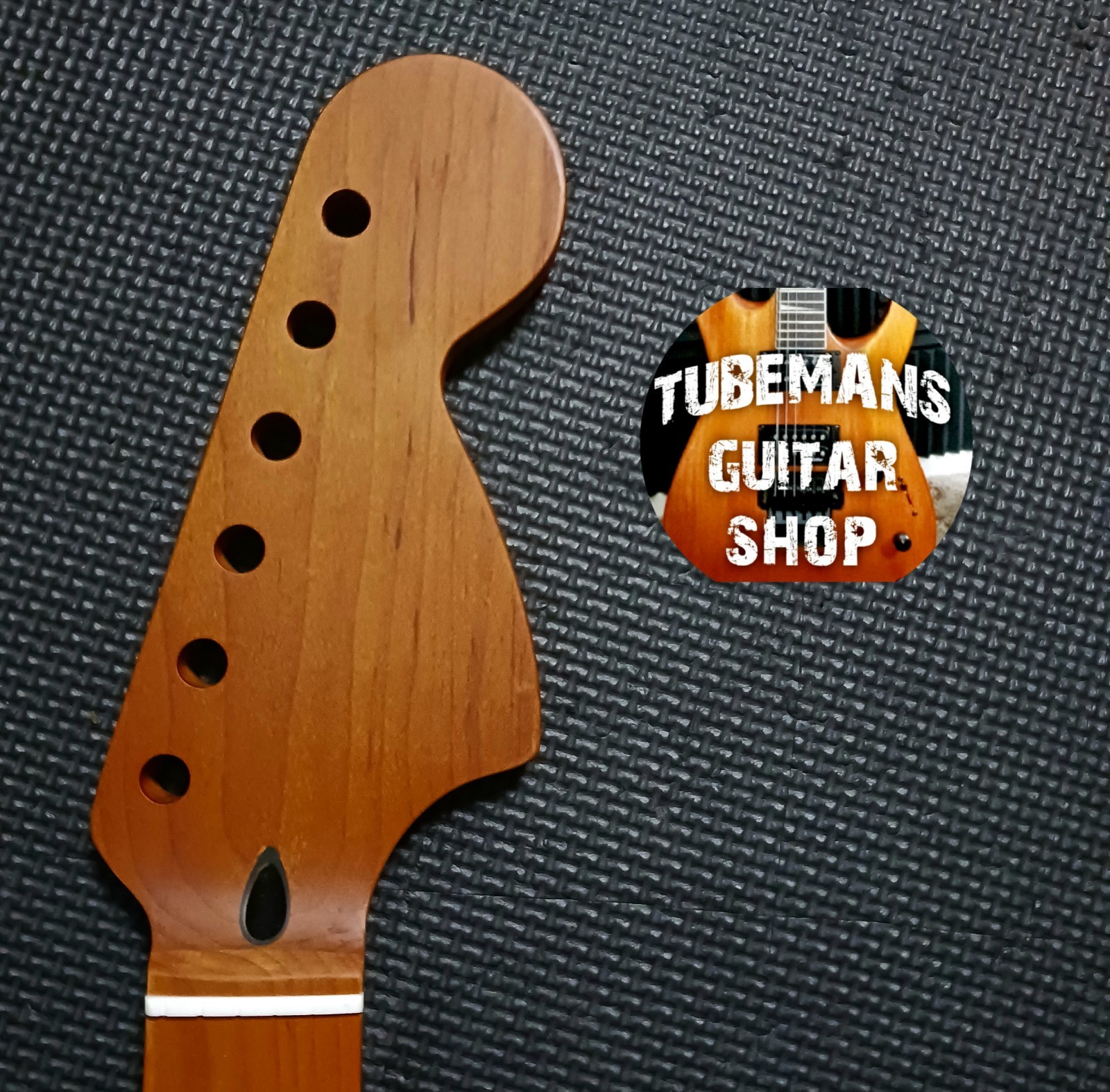 70s Style Strat Neck- Roasted Canadian Maple 👍 Quality!