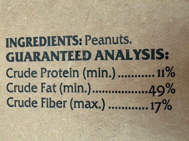 Raw In-Shell Peanuts for birds and critters