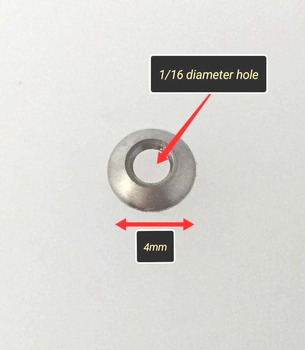 Straight Razor Hardware Pinning Kit (Cup Washers~SS)