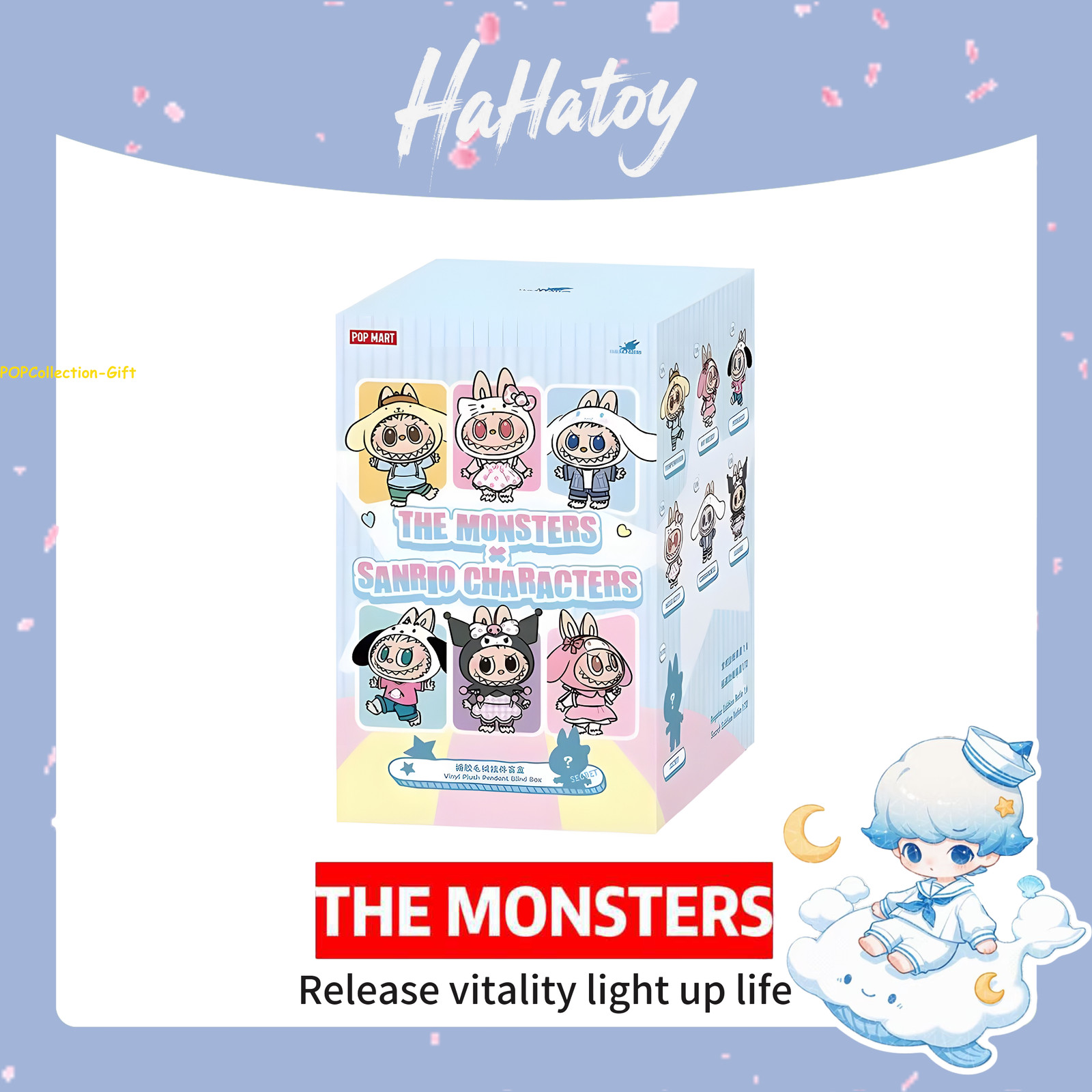 POP MART The Monsters X Sanrio Characters Series Confirmed set 6pcs Basic Figure